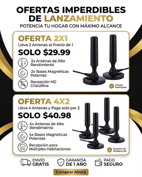 Antenas Digitales Hd De Tv X 2 Unidades